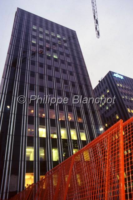 Chantier RATP Paris 15.JPG - Chantier de la RATP, construction du siège social entre 1993 et 1994, quai de la Rapée, Paris 12e